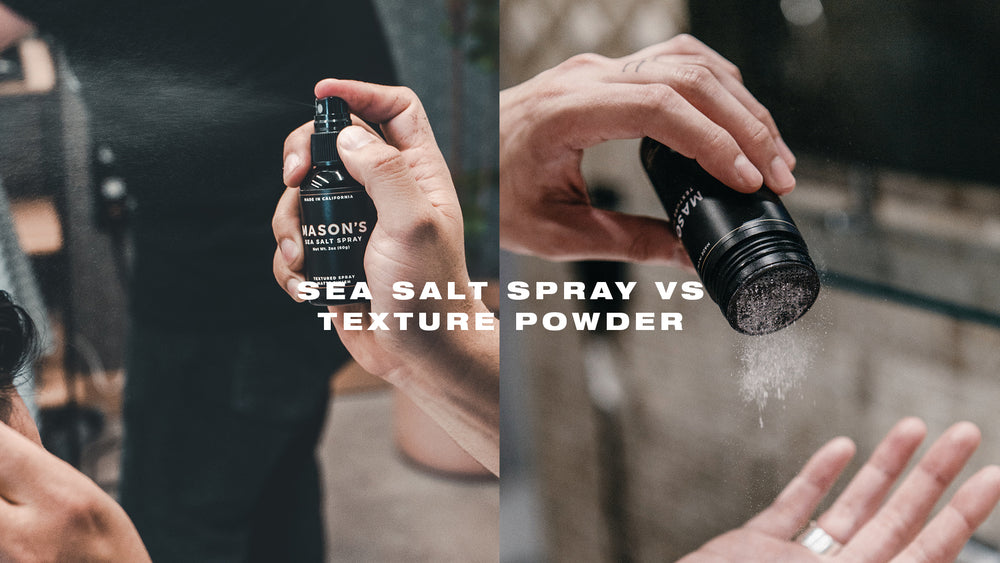 Difference Between Sea Salt Spray and Hair Texture Powder