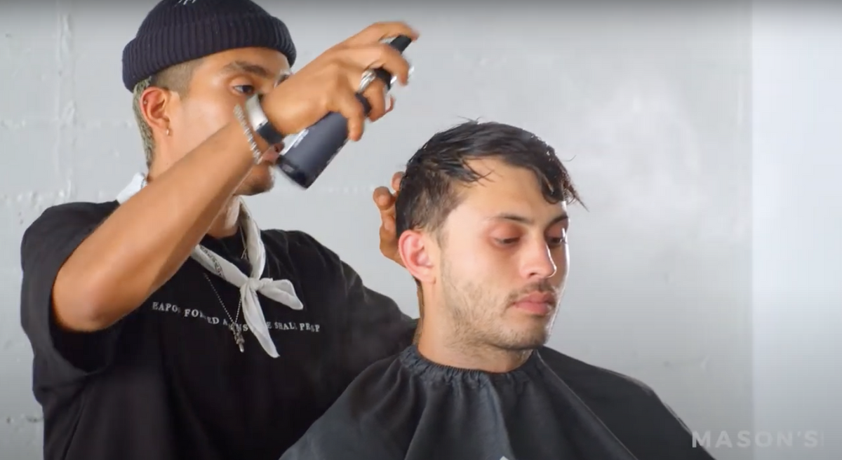Styling with Mason's Pomade Sea Salt Spray & Texture Powder